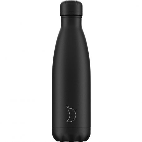 Chilly`s Monochrome All Black Μπουκάλι Θερμός 0.50lt